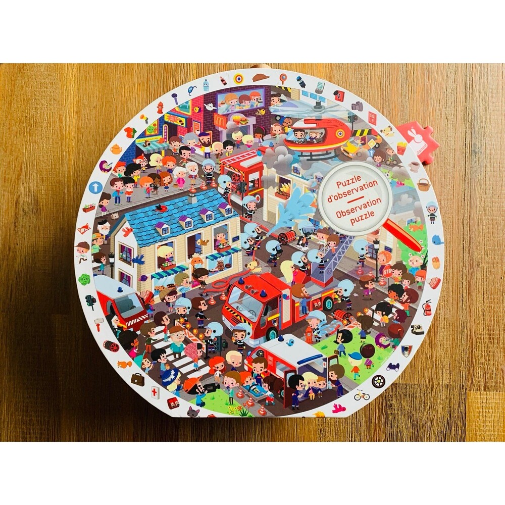 Janod Fireman Observation Jigsaw Puzzle 208 pc
